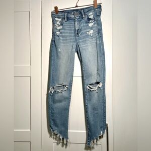 American Eagle Next Level Stretch Hi-Rise Jegging Crop Size 4 Regular
